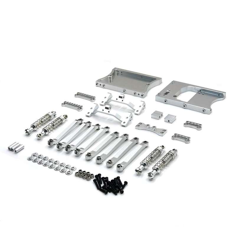 Metal Pull Rods Shock Absorber for Mn D90 D91 Mn99s 1/12 Rc,silver