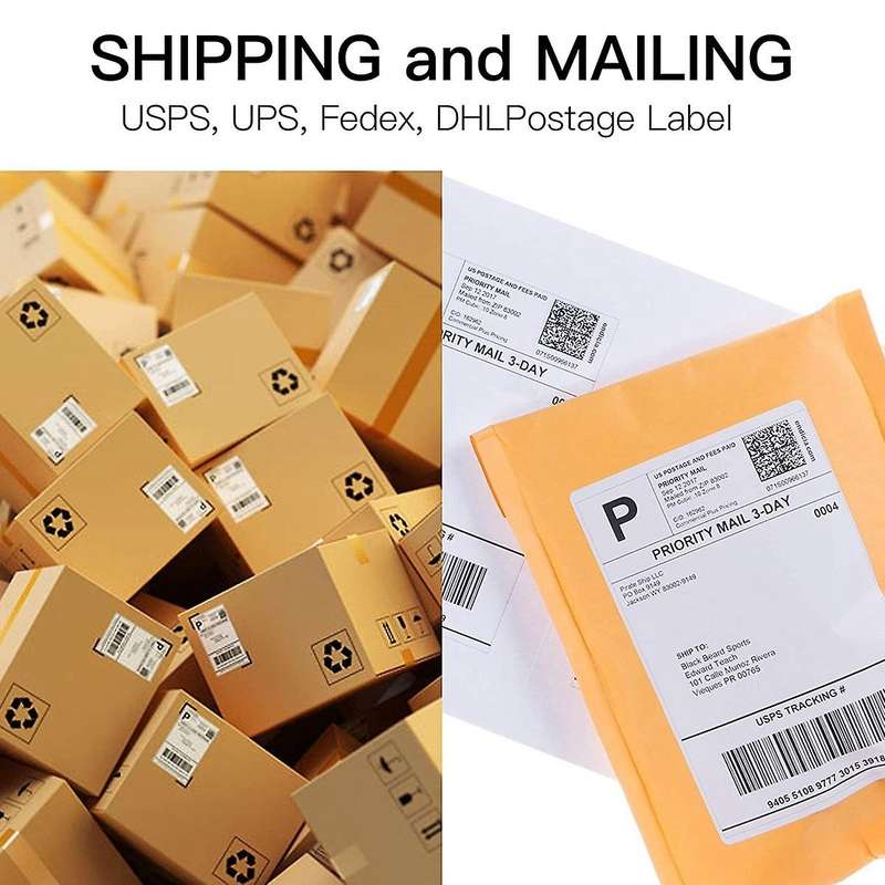 Compatible Thermal Labels for Dymo 1744907 (4x6 Inch) 4xl (2 Rolls)