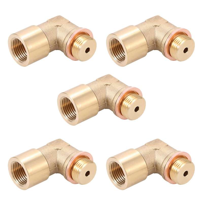 5x Angle 90 Lambda O2 Oxygen Sensor Extender Spacer for Decat