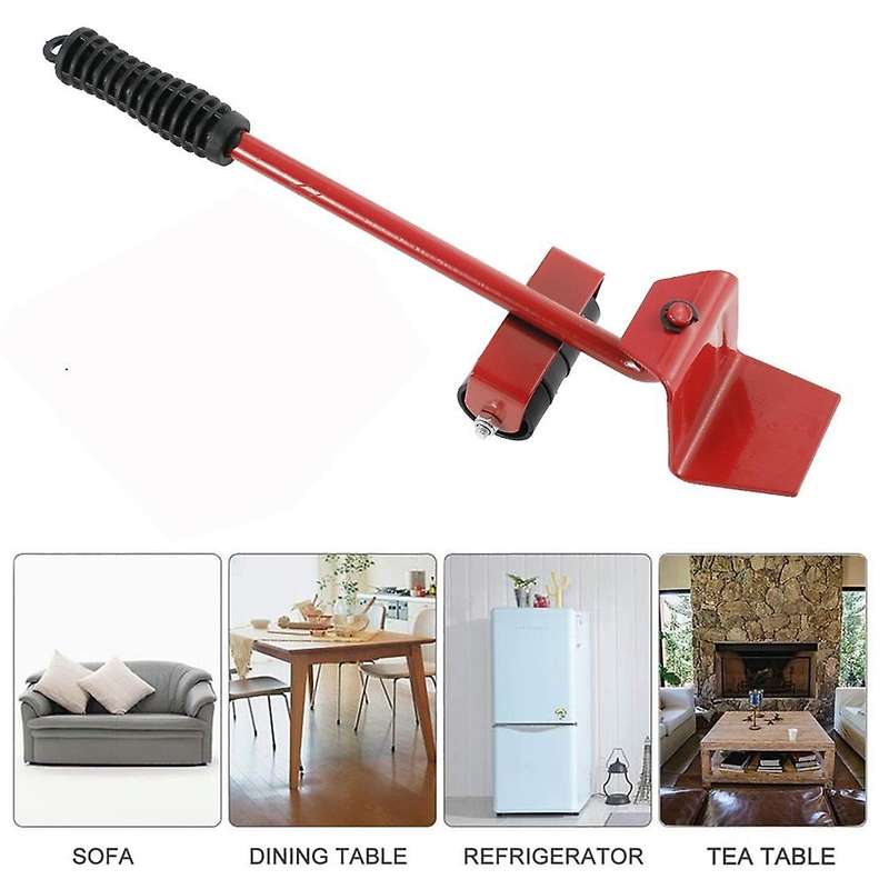 5pcs/set Cabinet Mover Transport Device Tool Trolley Caster Kit