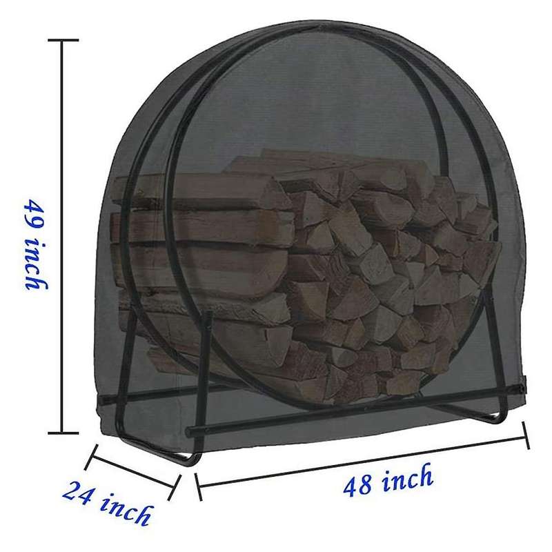 48-inch Waterproof Firewood Log Frame Cover for Outdoor Use