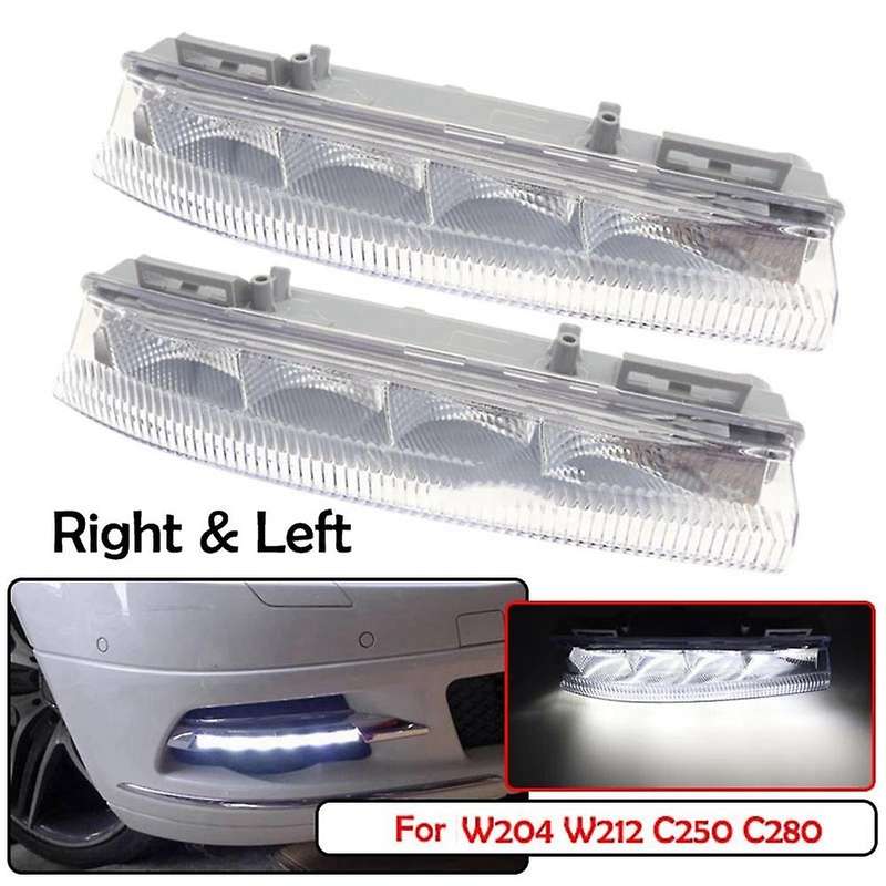 Car Front Led Drl Daytime Running Light Fog Lamp for Mercedes-benz
