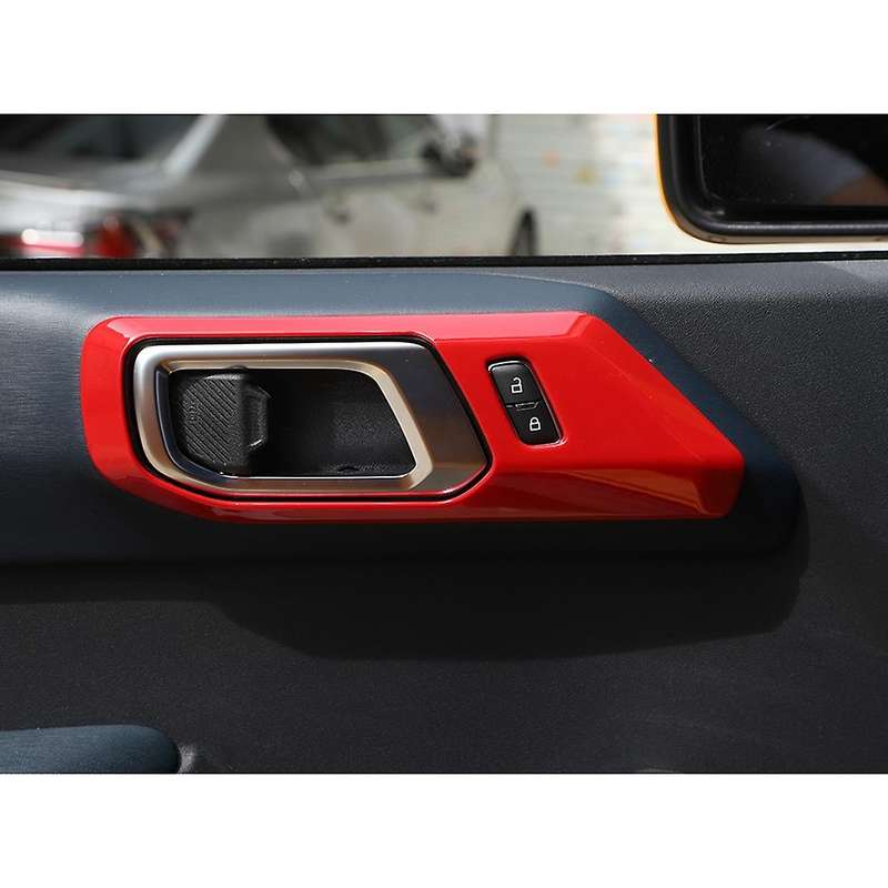 Door Inner Handle Cover Stickers for Ford Bronco 21-22,red