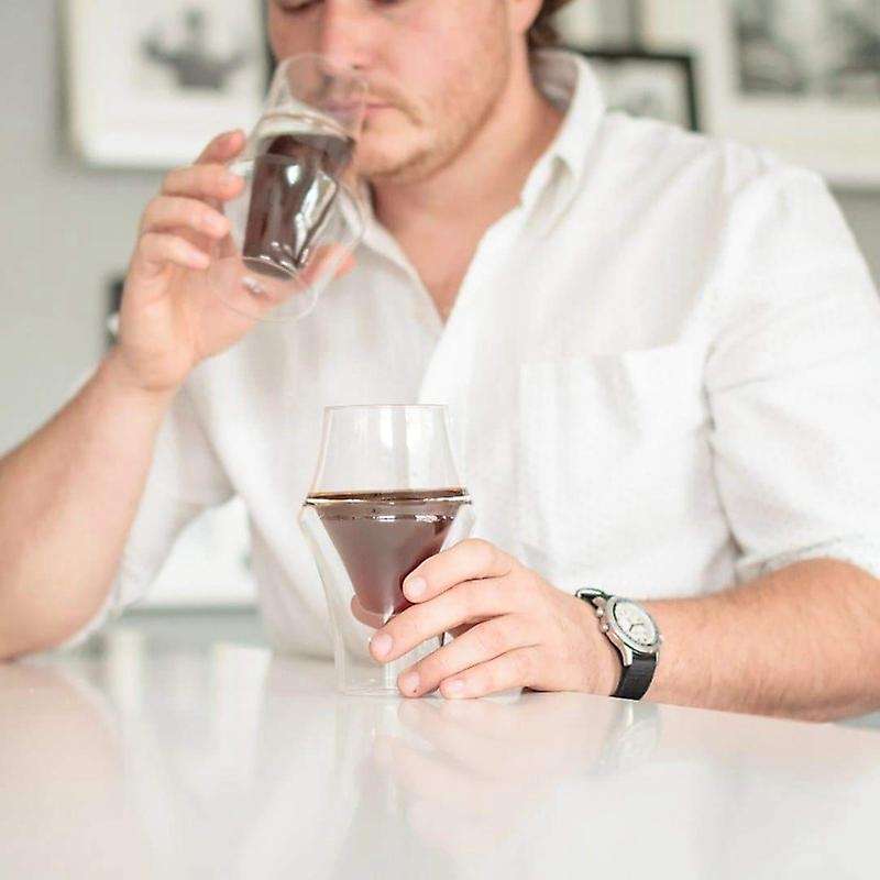 2pcs 150ml Double Glass Espresso Cup Tasting Cup Enhances Sensory
