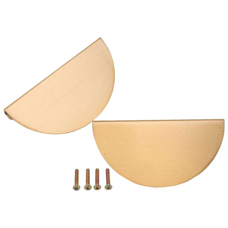 1 Set 140mm Semicircle Solid Brass Cabinet Knobs and Handles Drawer