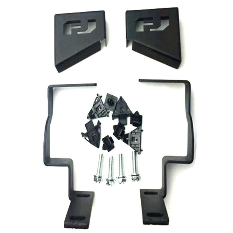 Car Led Front Cowl Light Holder Bracket Windshield Pillar Steel Kit
