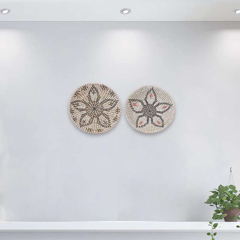 2 Pcs Wall Basket Decor Round Serving Decor Bowl for Unique Gift