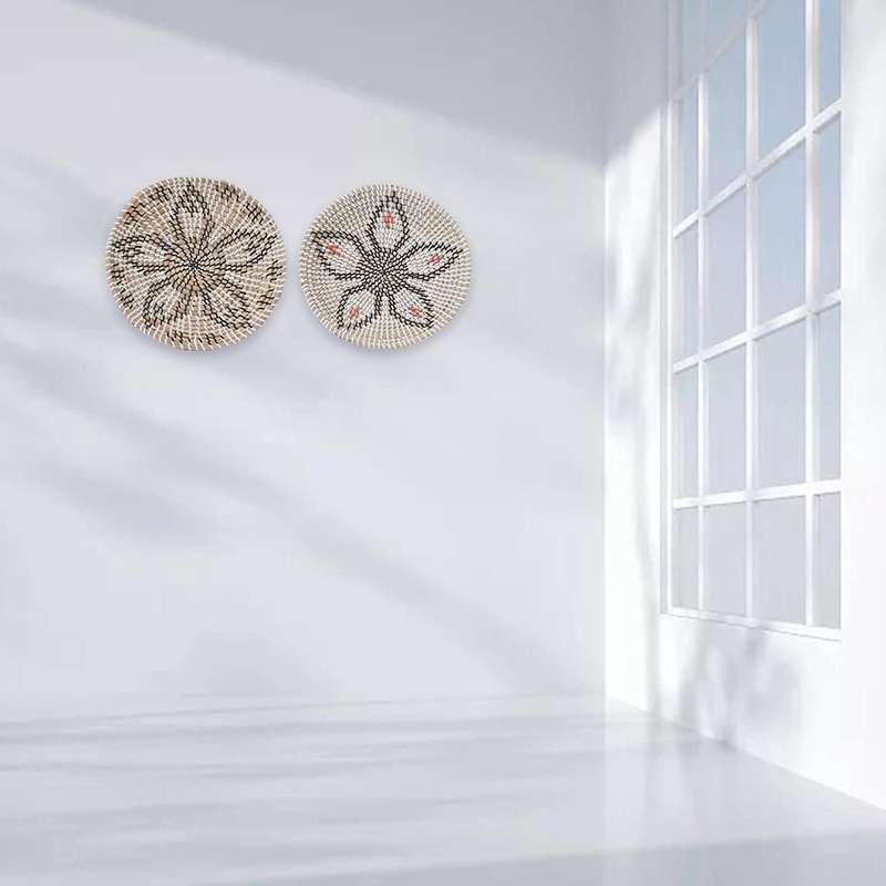 2 Pcs Wall Basket Decor Round Serving Decor Bowl for Unique Gift