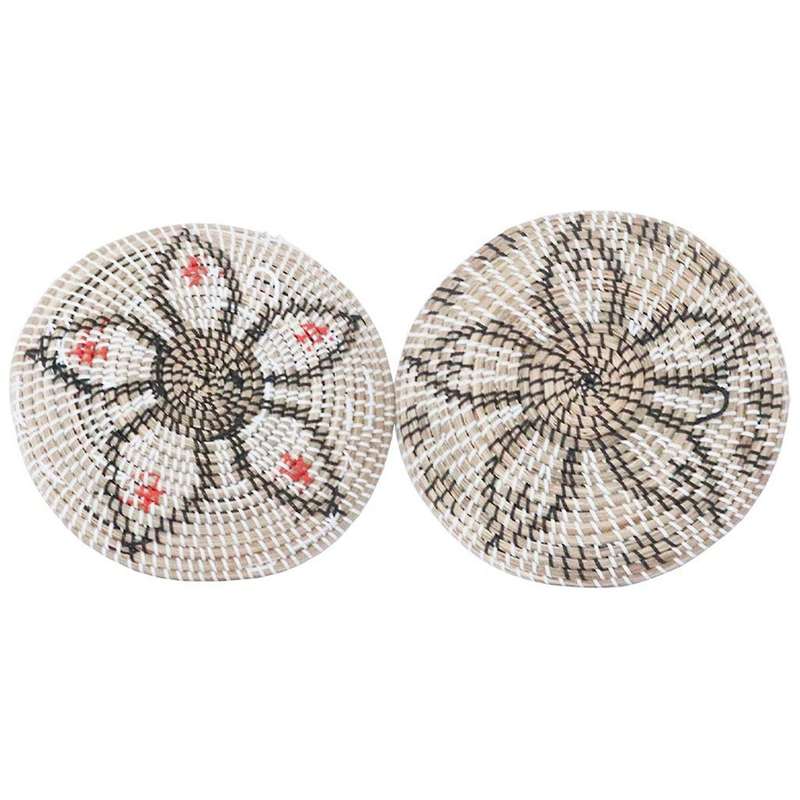 2 Pcs Wall Basket Decor Round Serving Decor Bowl for Unique Gift