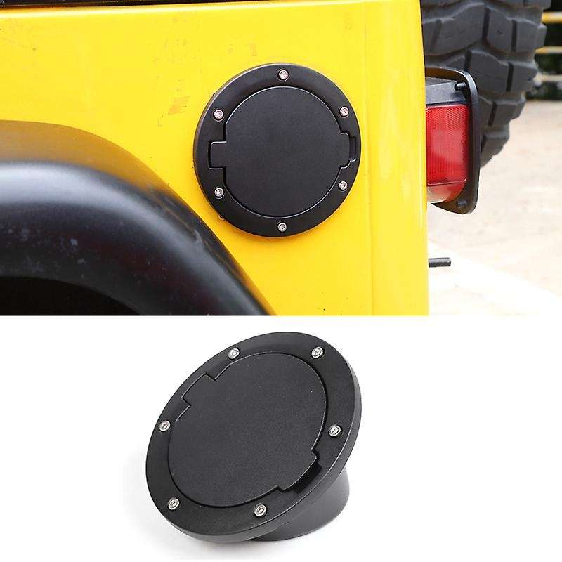 Fuel Door Gas Tank Cover Fuel Tank Cap for 1997-2006 Jeep Wrangler