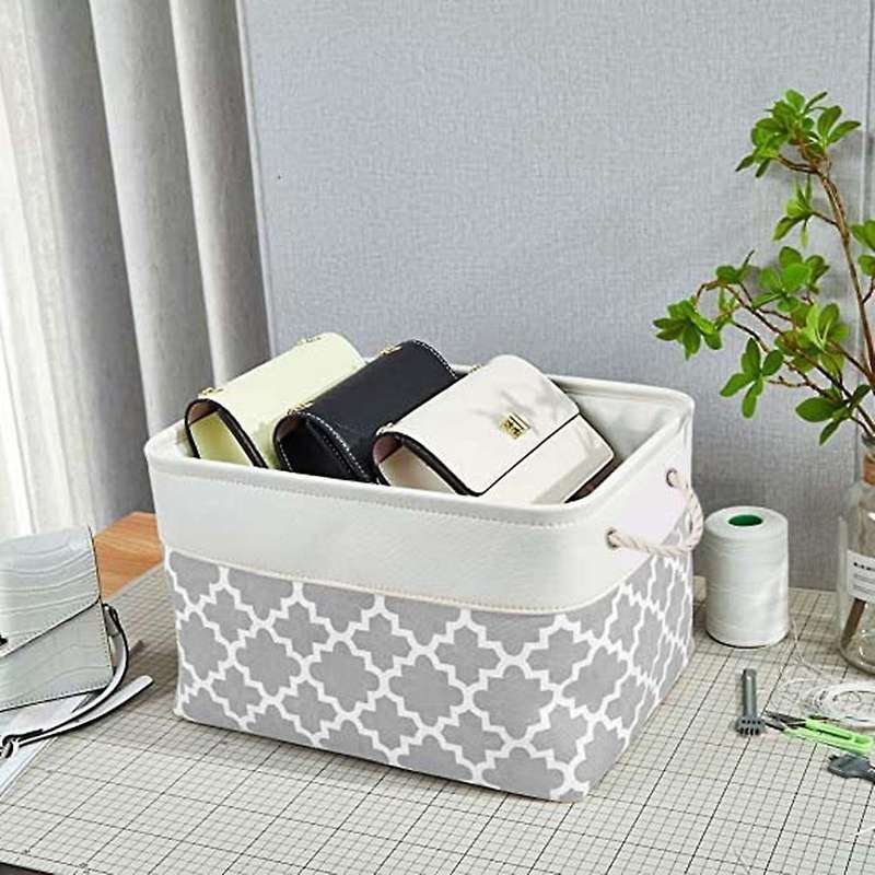 3 Pack Storage Bins Fabric Storage Basket for Organizing Closet Shelf
