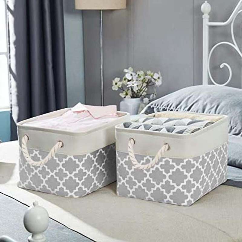3 Pack Storage Bins Fabric Storage Basket for Organizing Closet Shelf