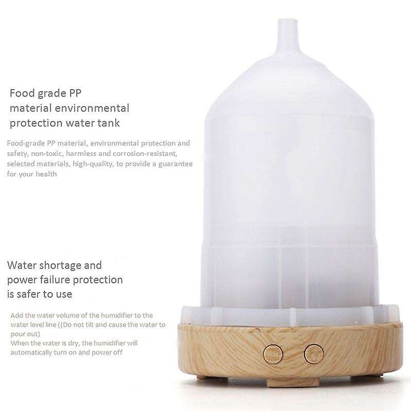 3d Glass Aromatherapy Ultrasonic Cool Mist Humidifier Eu Plug