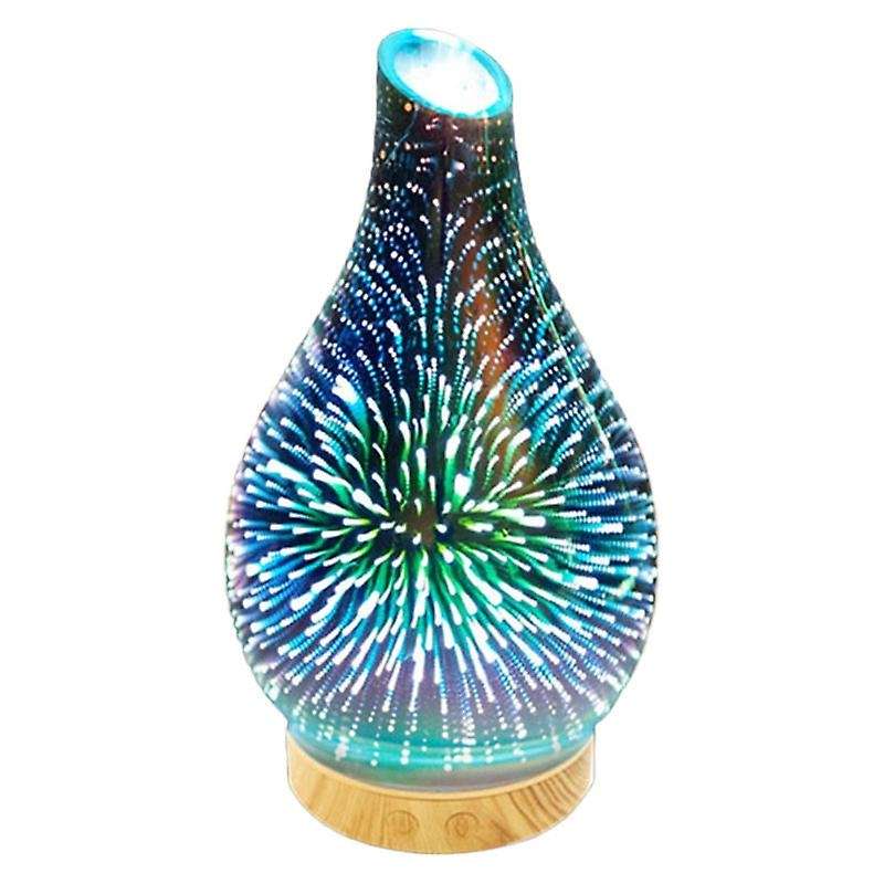 3d Glass Aromatherapy Ultrasonic Cool Mist Humidifier Eu Plug
