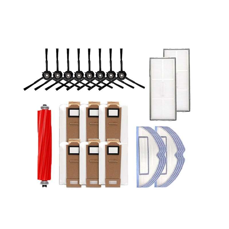 27 Pcs for Roborock Sweeping Robot G10 Side Brush Filter Rag Dust Bag