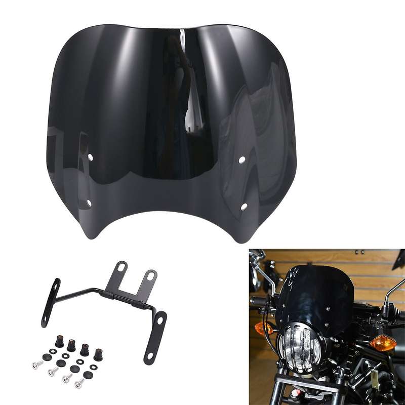 Motorcycle Windshield for Honda Rebel Cmx 500 300 (black)