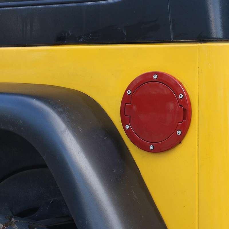Fuel Door Gas Tank Cover Fuel Tank Cap for Jeep Wrangler Tj