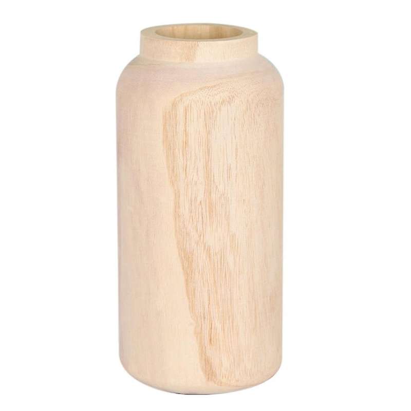 Wooden Eco-friendly Vase Embryo Flower Pot Vase L