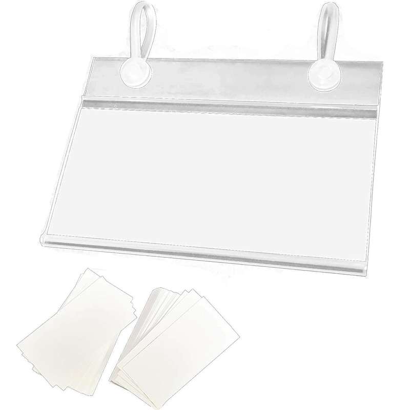 160pcs Plastic Wire Shelf Label Holder,wire Basket Label Holders