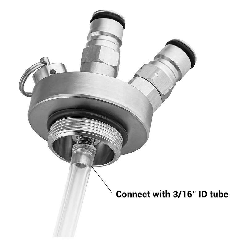 Mini Keg Dispenser,stainless Steel Double Ball Lock Mini Keg Spear