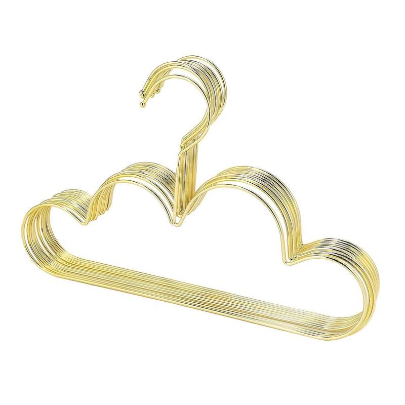 20pcs Non Slip Toddlers Clothes Hanger Golden Kids Cloud Shape Hanger