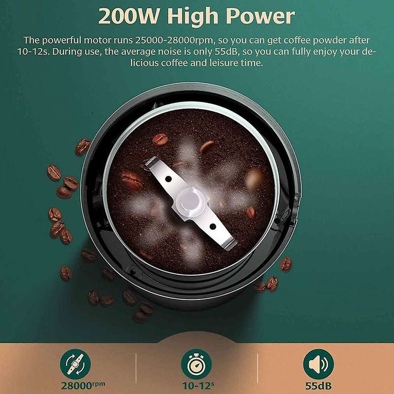 Dsp Coffee Grinder Electric,25000 Rpm,for Coffee Beans Nuts,eu Plug