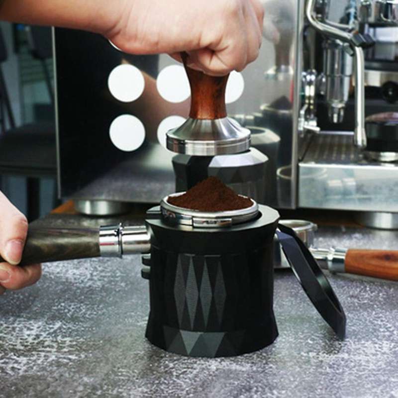 Coffee Tamper Stand Mat Espresso Holder Machine Tool Barista-silver