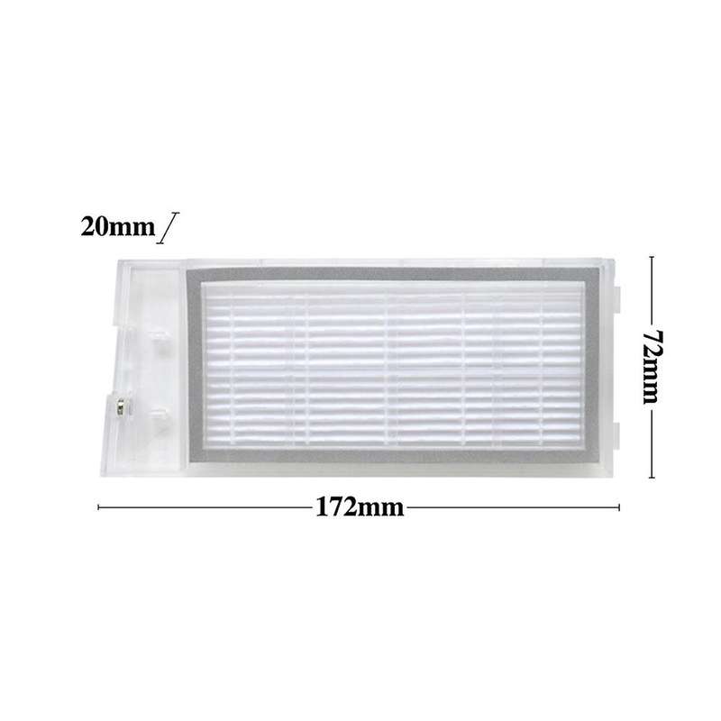 17pcs Main Brush Mop Cloth Hepa Filter Side Brush Dust Bag Parts