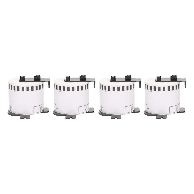 4pack for Brother Dk-22205 Printer Labels 62mm Roll+spool for Ql-560
