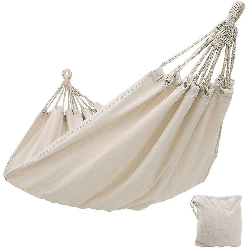 Double Hammock Outdoor for Patio Travel Hiking Garden 200x150cm