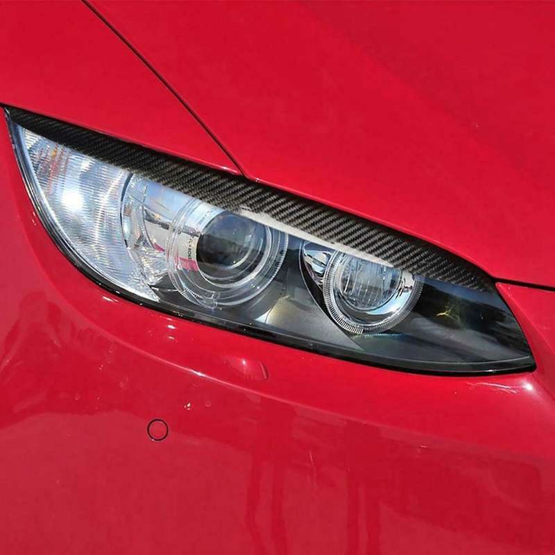 1 Pair Car Stickers Headlight Lid Eyebrow Eyelids For-bmw E92 E93