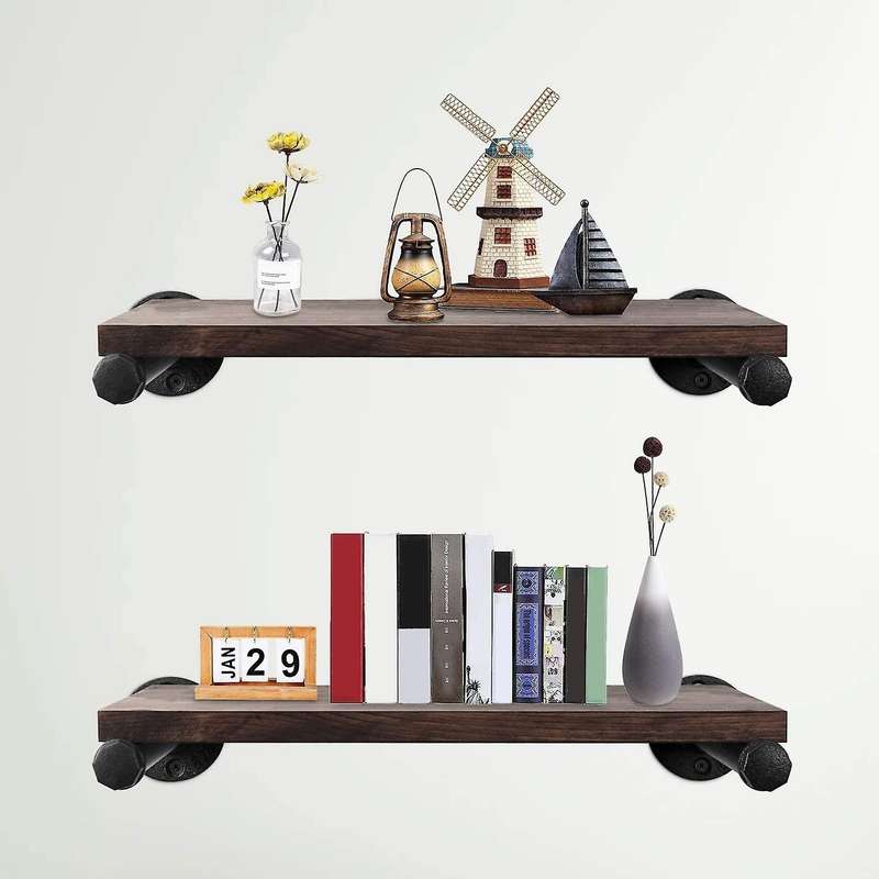 4 Pack 8 Inch Heavy Duty Floating Shelf for Floating Wood Shelves