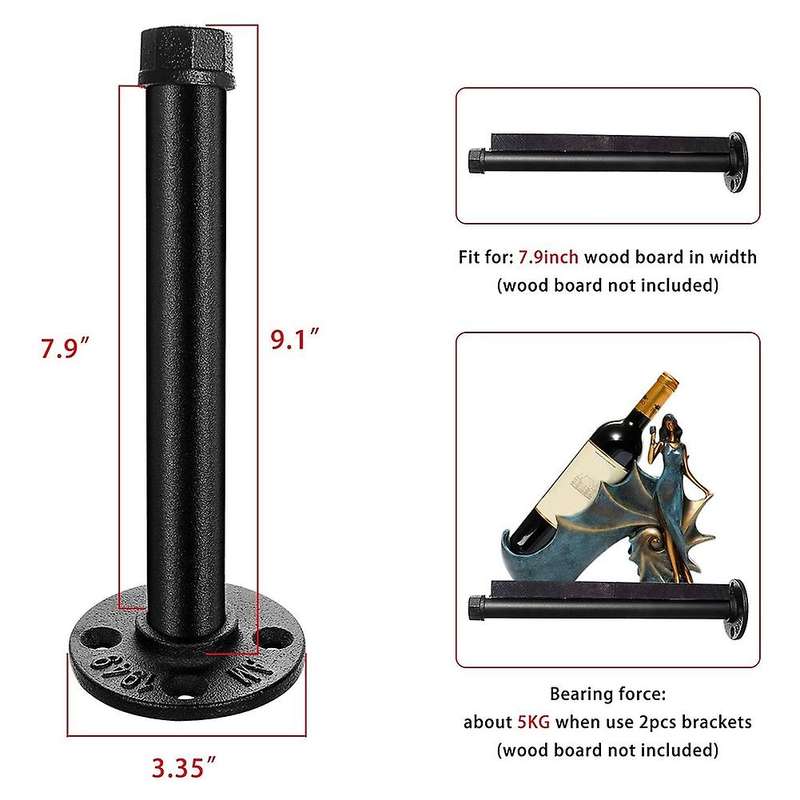4 Pack 8 Inch Heavy Duty Floating Shelf for Floating Wood Shelves