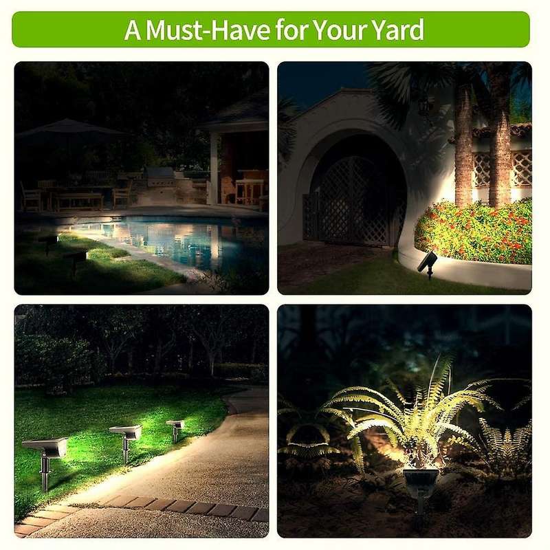 Solar Spot Lights Landscape Spotlight Wall Lights for Porch Yard B