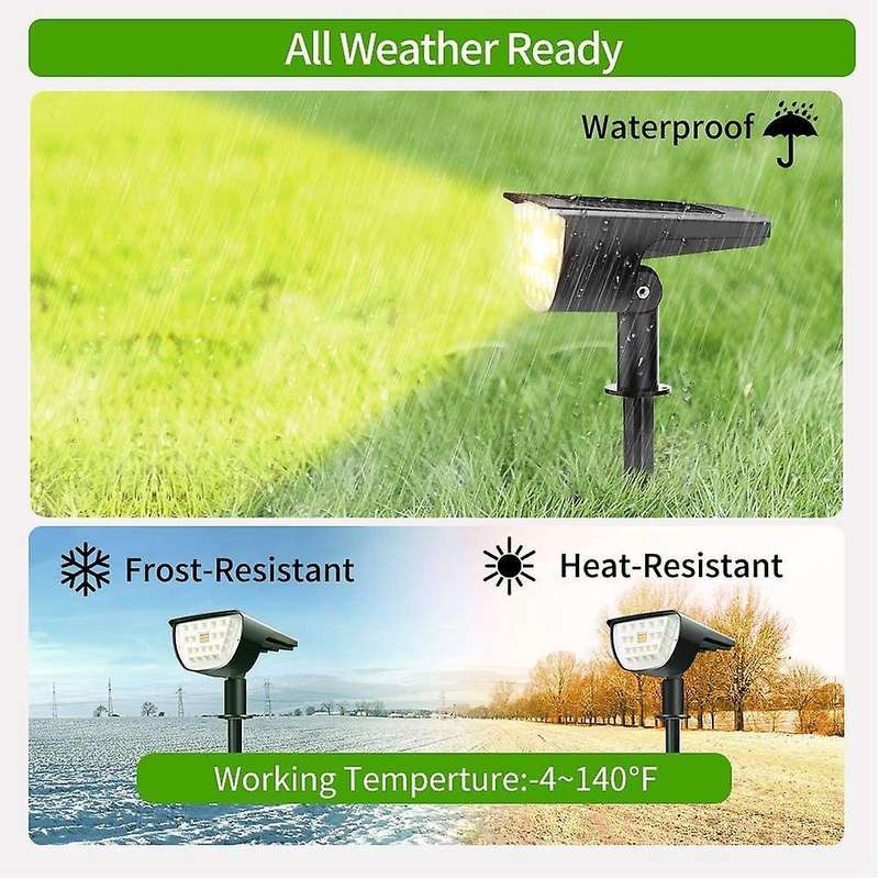 Solar Spot Lights Landscape Spotlight Wall Lights for Porch Yard B