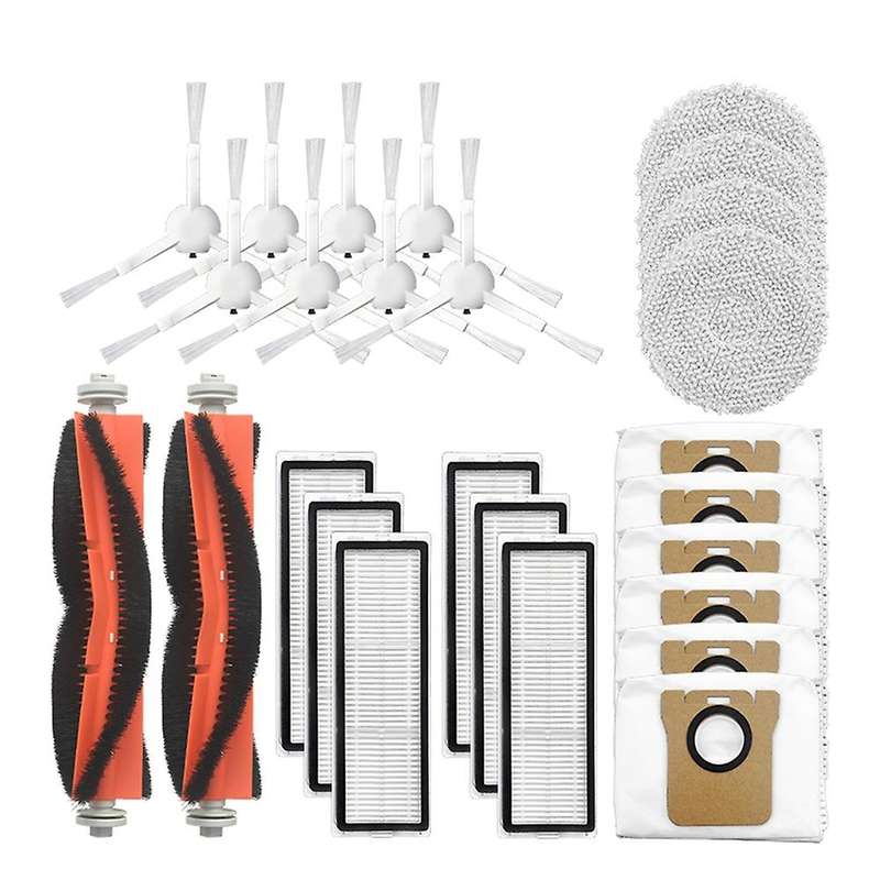 26pcs Replacement Parts Kit Main Side Brush Hepa Filter Mop Cloth