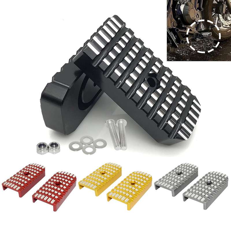 Racing Driver Footrests Foot Peg Enlarge Extension Pedal Red