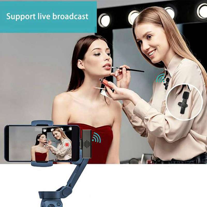 2.4ghz Wireless Lavalier Interview Mic for Youtube Live (for Apples)