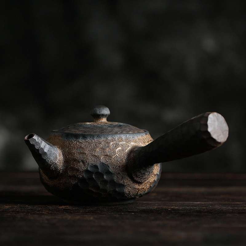 Japanese Coarse Pottery Handmade Teapot Warmer Ceramic Retro A