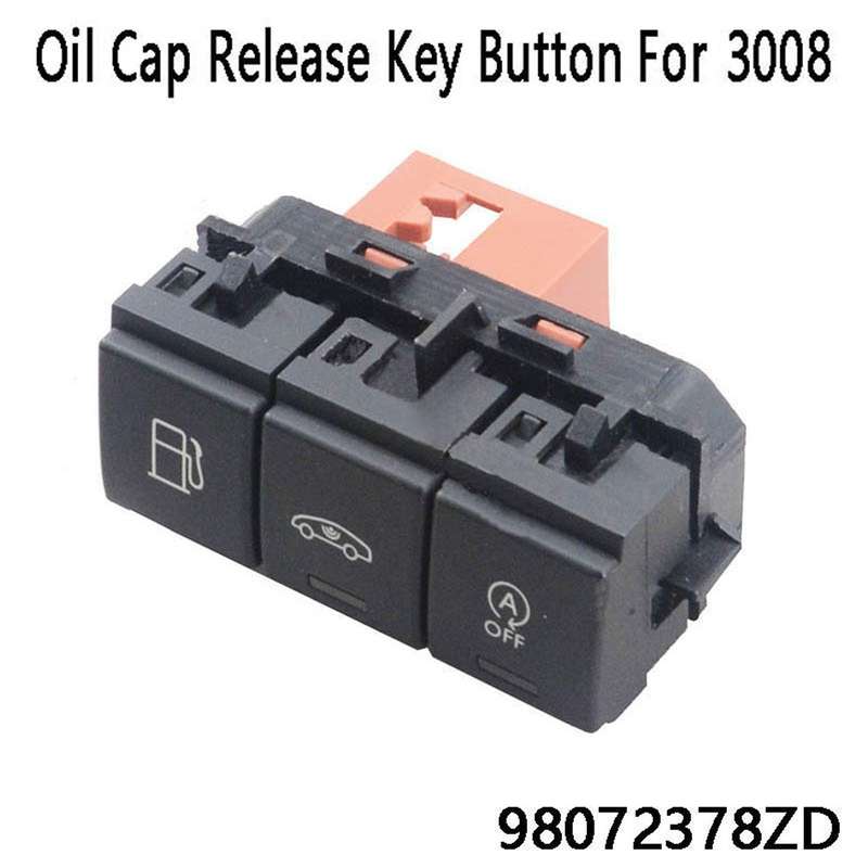 Fuel Tank Switch Oil Cap Release Key Button 98072378zd for Peugeot