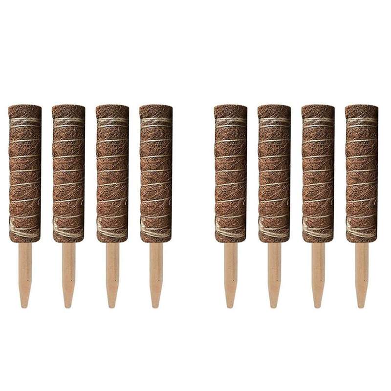 4 Pack Coir Totem Pole for Plant Support Extension Climbing 50cm