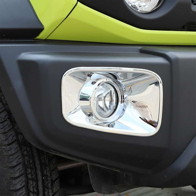 Car Front Fog Lamp Cover for Suzuki Jimny 2019-2022,abs Silver