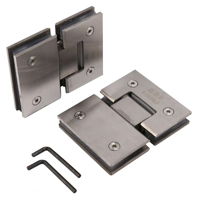 2pcs Heavy Duty 180 Degree Glass Door Cupboard Showcase Cabinet