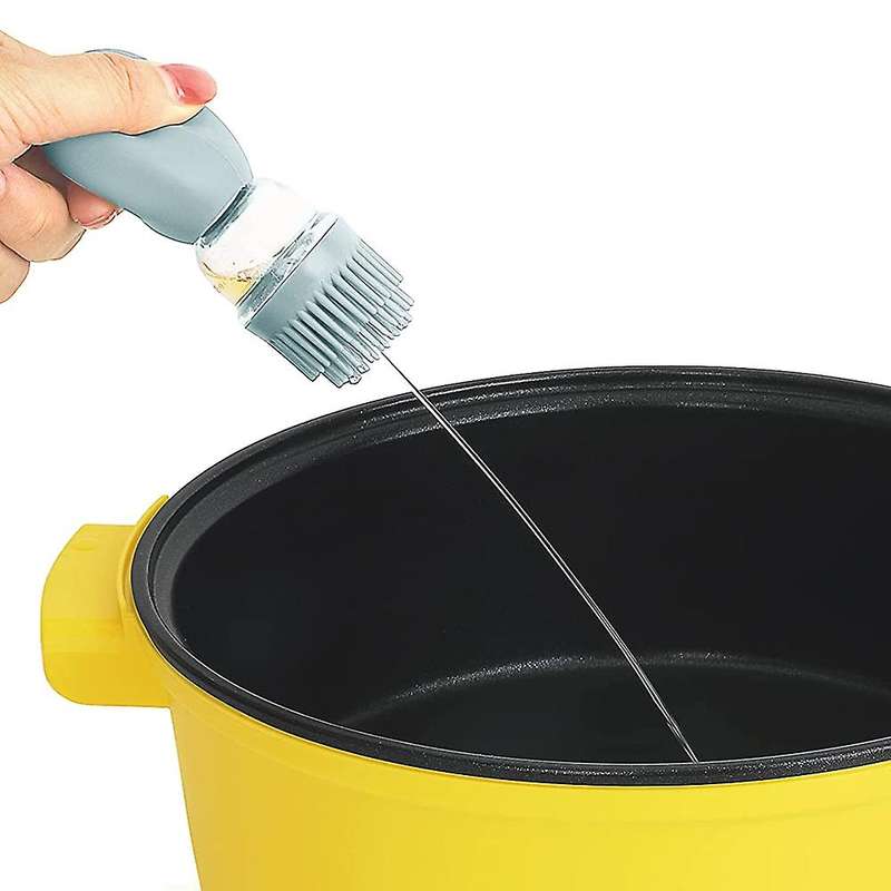 4 Pack Glass Olive Oil Dispenser Bottle with Silicone Brush 2 In 1