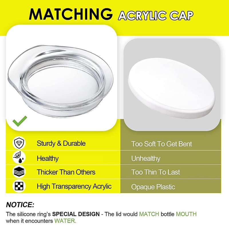 2 Pack Glass Carafes with Acrylic Lids, 35 Oz Water Pitcher Container