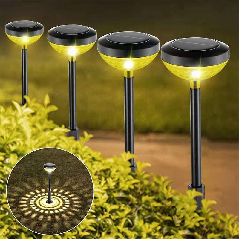 Solar Pathway Lights 4 Pack,led Solar Lights Outdoor,ip67 Waterproof