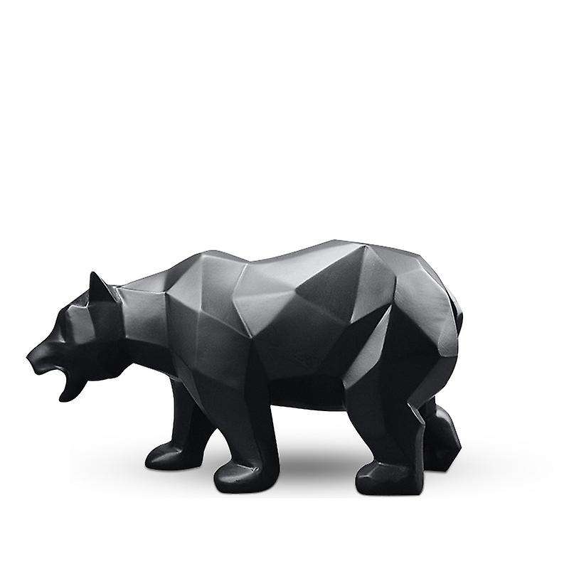 Sculpture Bear Statue Resin Home Decoration Geometric Modern Crafts
