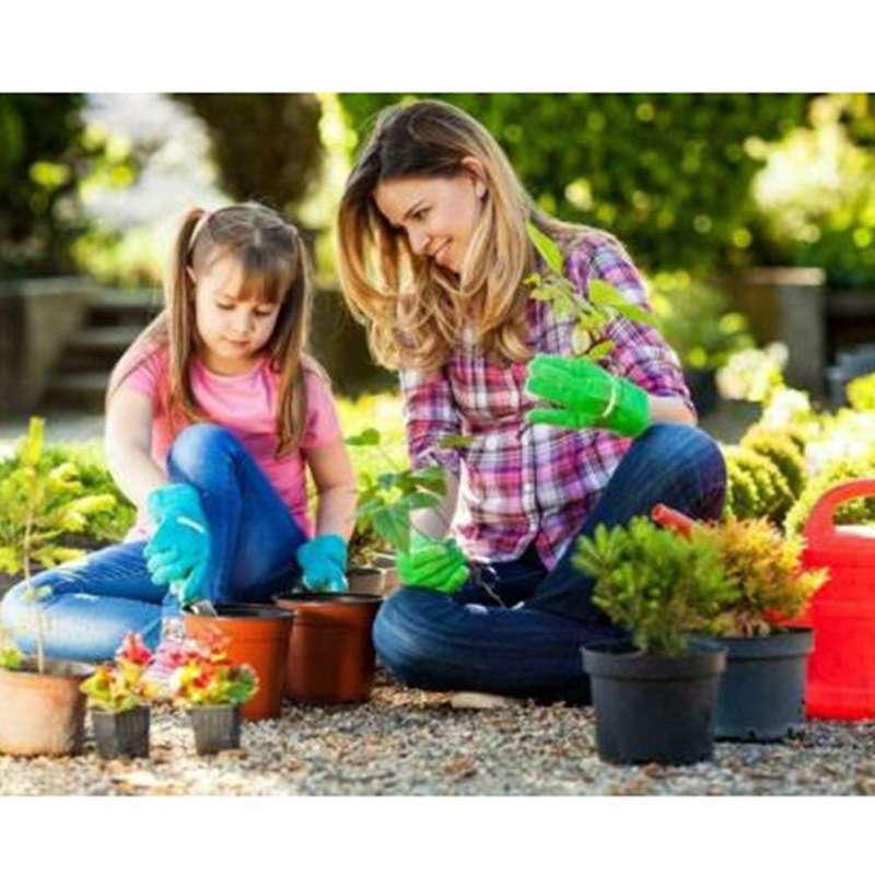 100pcs 6inch Plastic Plants Pots Nursery Pots with Label Garden Tools