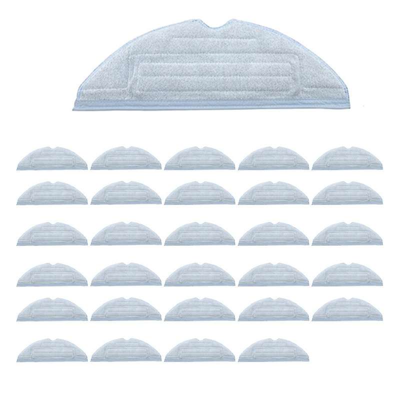 30 Pack Vacuum Mop Pads for Roborock T7s T7s Reusable Floor Cloth