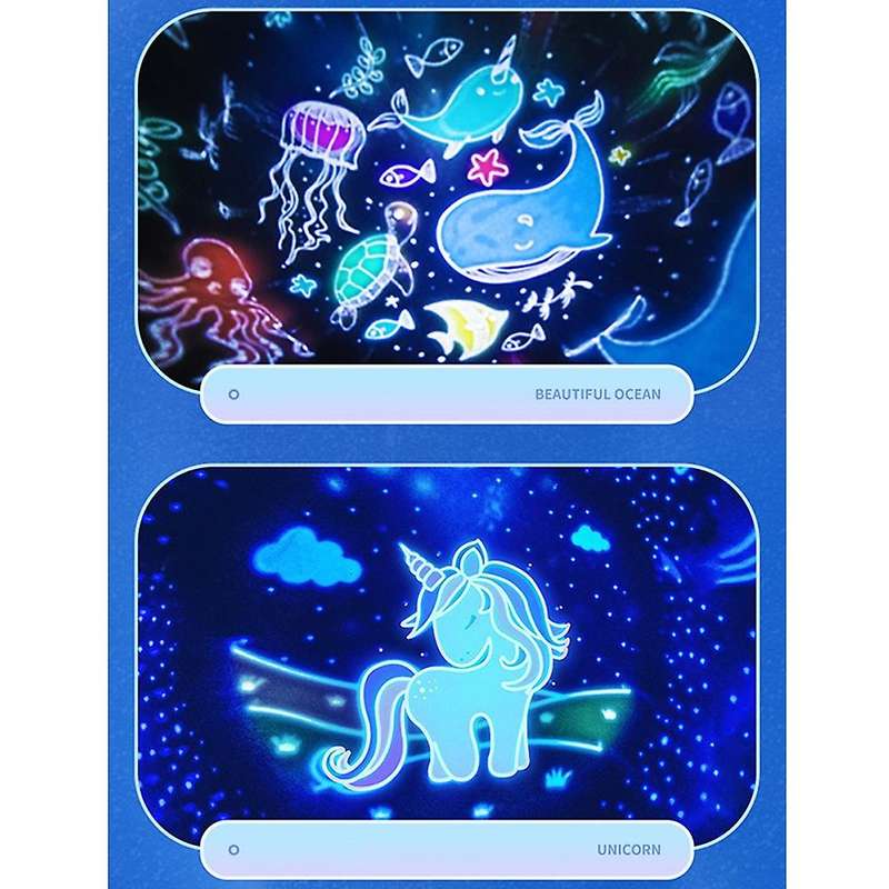 Rechargeable Night Light Full Star Desk Lamp Gift for Kids Fantasy